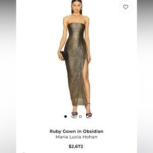 Maria Lucia Hohan Ruby Gown in Obsidian